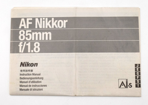 Nikon foglio uso - foglio, af